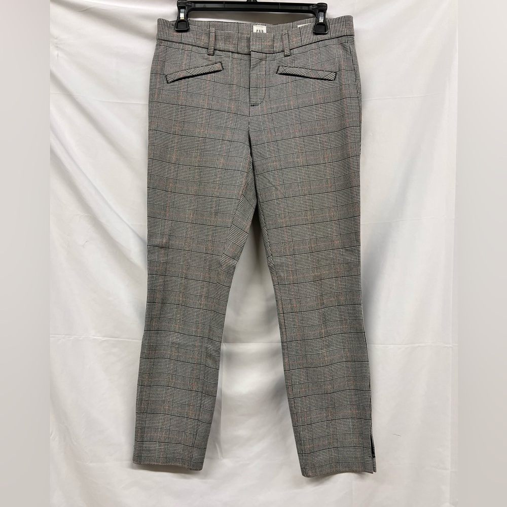 GAP Black & White Plaid Skinny Ankle Pants